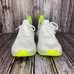 🧿 LIME GREEN WHITE SNEAKERS